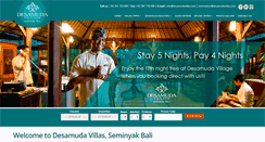 Desktop Screenshot of desamudavillas.com